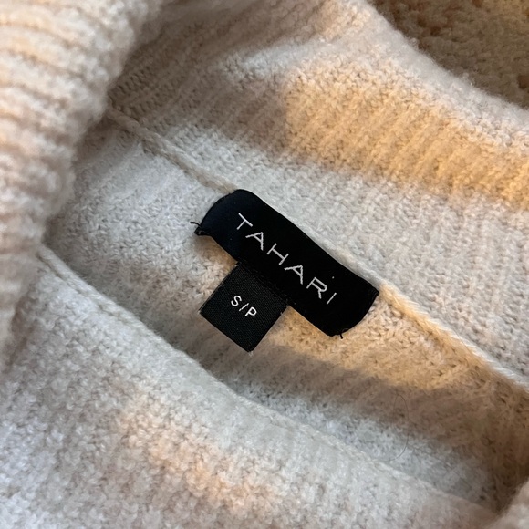 Tahari Cream Cowl Neck Sweater - Picture 2 of 3